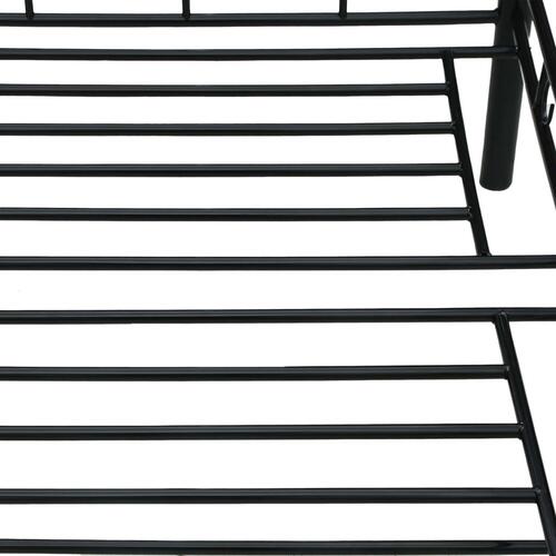 Stel til daybed 90x200 cm metal sort