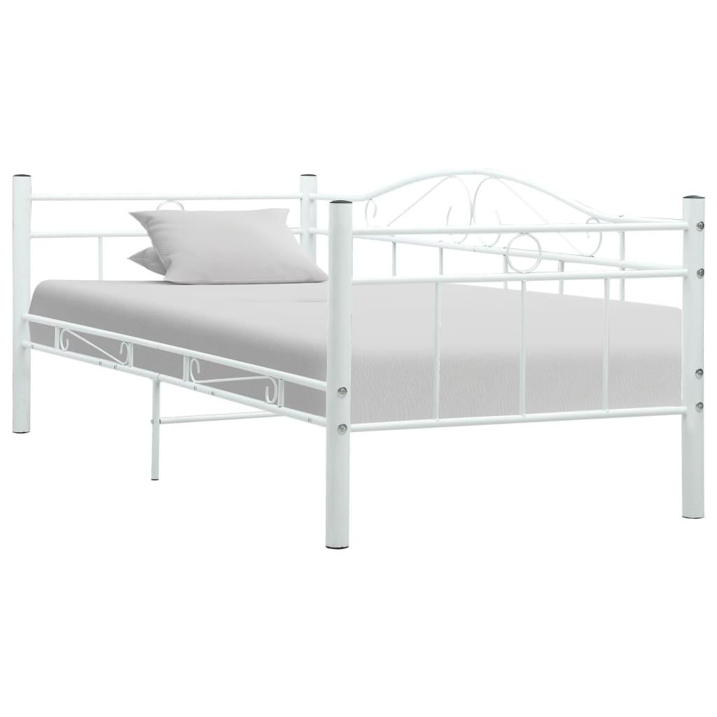 Stel til daybed 90x200 cm metal hvid