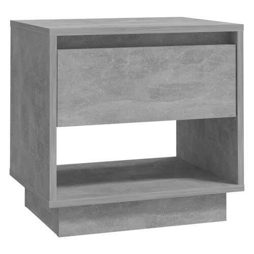 Sengeborde 2 stk. 45x34x44 cm konstrueret træ betongrå
