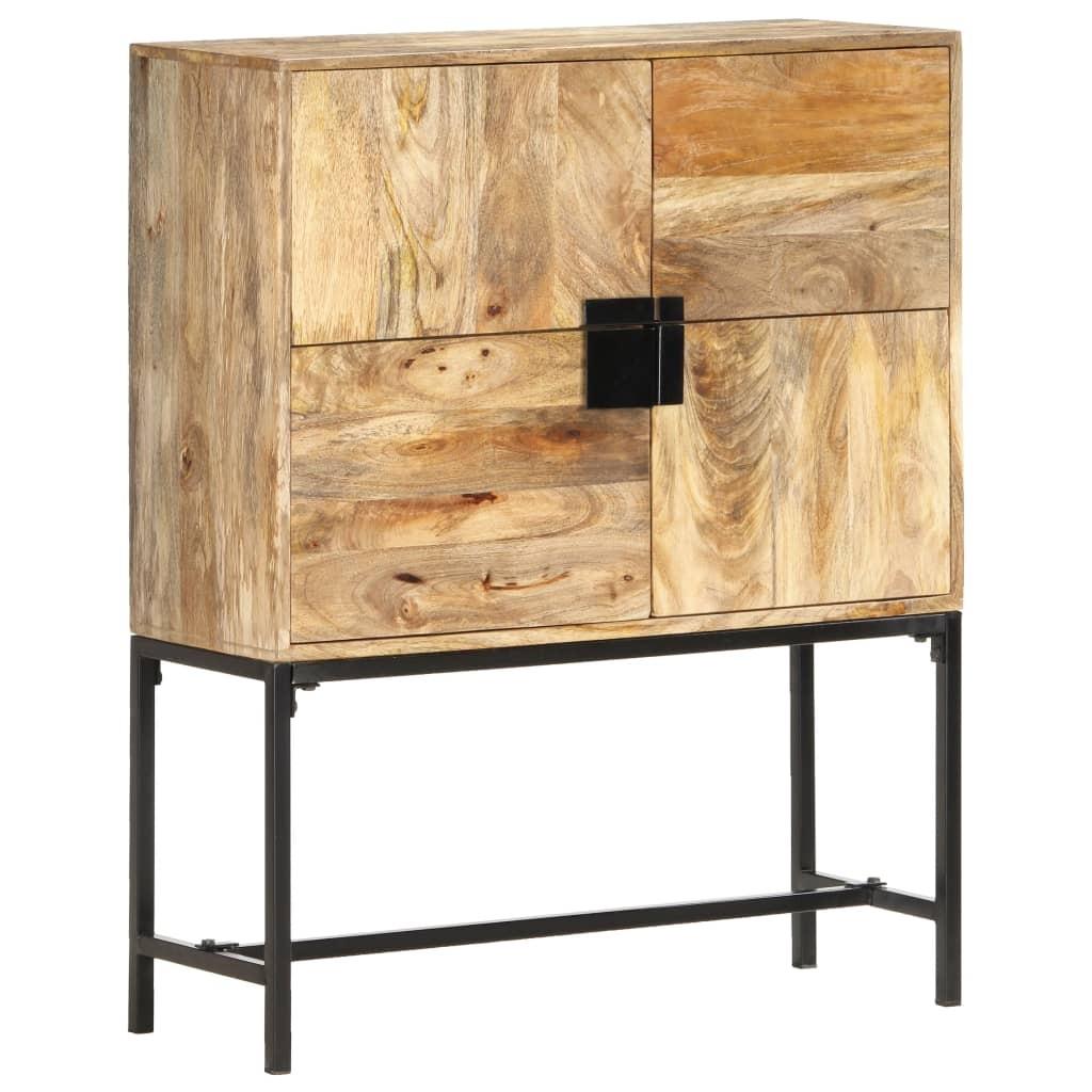 Skænk Massivt Ru Mangotræ - Massivt mangotræ / 80 x 30 x 100 cm