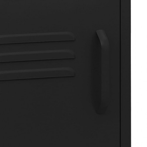 Natbord 35x35x51 cm stål sort