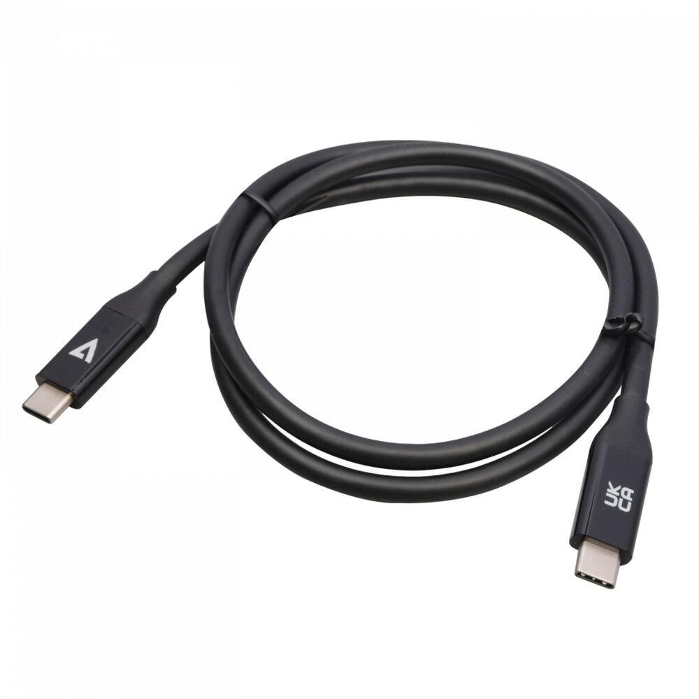 USB-C kabel V7 - 0,8 m (sort)