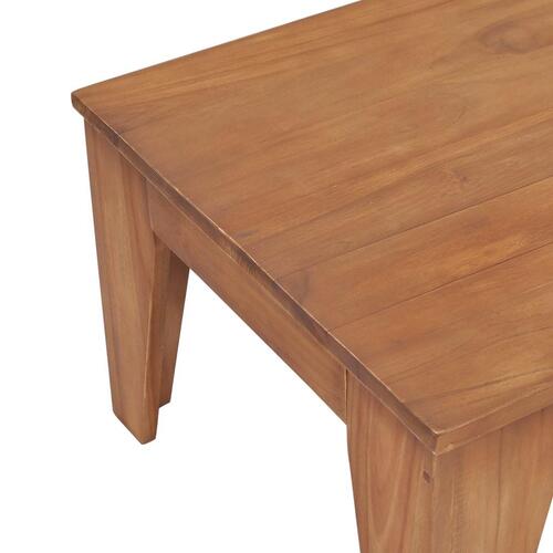 Sofabord 120 x 60 x 40 cm massivt teaktræ