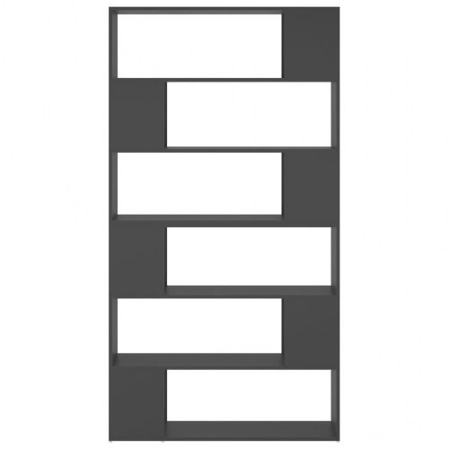 Bogreol/rumdeler 100x24x188 cm grå