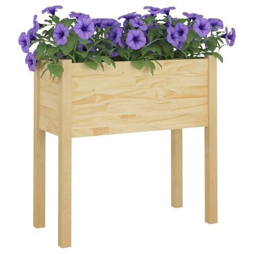 Plantekasse 70x31x70 cm massivt fyrretræ