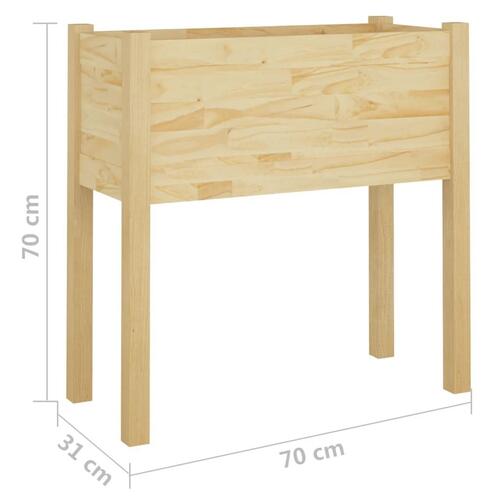 Plantekasse 70x31x70 cm massivt fyrretræ