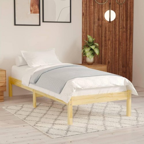 Sengeramme 75 x 190 cm i massivt fyrretræ - Small Single
