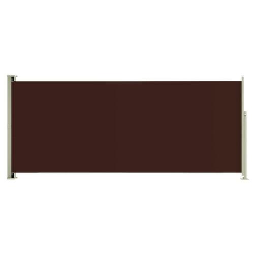Sammenrullelig sidemarkise til terrassen 220x500 cm brun
