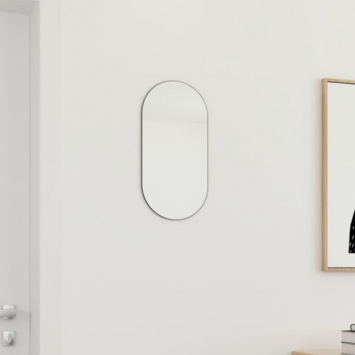 Vægspejl 40 × 20 cm - rammeløst glas, minimalistisk