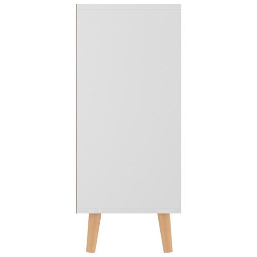 Skænk 90x30x72 cm konstrueret træ hvid