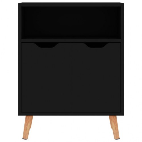 Skænk 60x30x72 cm konstrueret træ sort