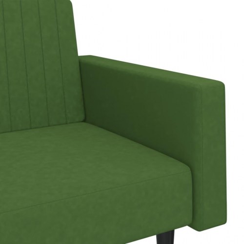 2-personers sovesofa fløjl mørkegrøn