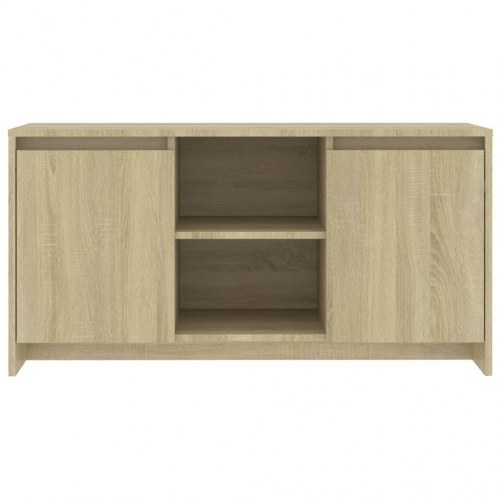 Tv-bord i konstrueret træ - 102 × 37,5 × 52,5 cm, sonoma-eg