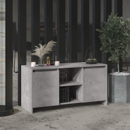 Tv-bord i konstrueret træ - 102 × 37,5 × 52,5 cm, betongrå