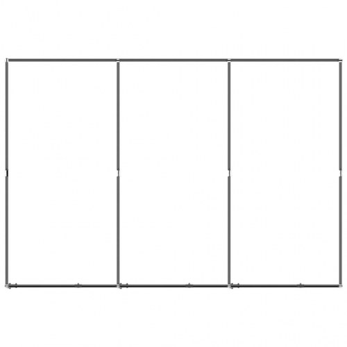 Udendørs hundeløbegård 5,53 m² stål