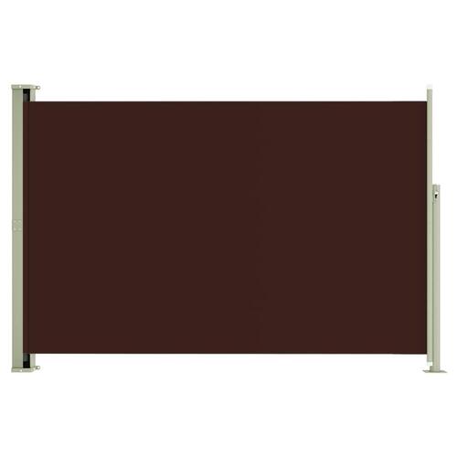 Sammenrullelig sidemarkise til terrassen 200x300 cm brun