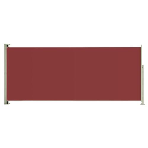 Sammenrullelig sidemarkise til terrassen 220x500 cm rød