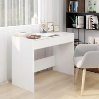 Skrivebord 101x50x76,5 cm spånplade hvid