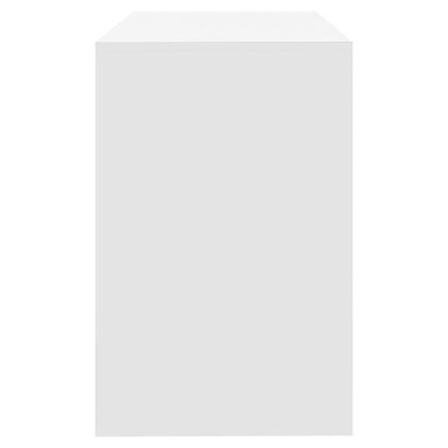 Skrivebord 101x50x76,5 cm spånplade hvid