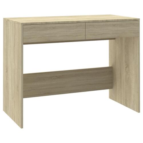 Skrivebord 101x50x76,5 cm spånplade sonoma-eg