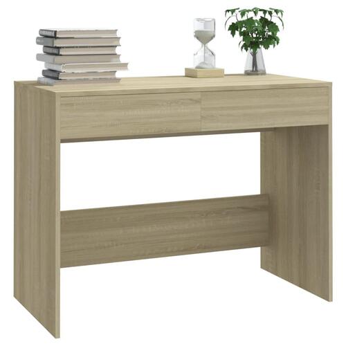 Skrivebord 101x50x76,5 cm spånplade sonoma-eg