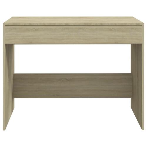 Skrivebord 101x50x76,5 cm spånplade sonoma-eg