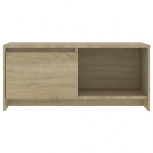 Tv-bord 90×35×40 cm i konstrueret træ - sonoma-eg