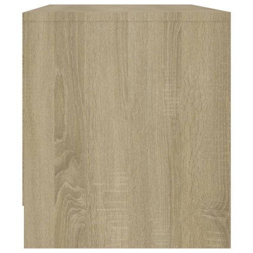 Tv-bord 90×35×40 cm i konstrueret træ - sonoma-eg