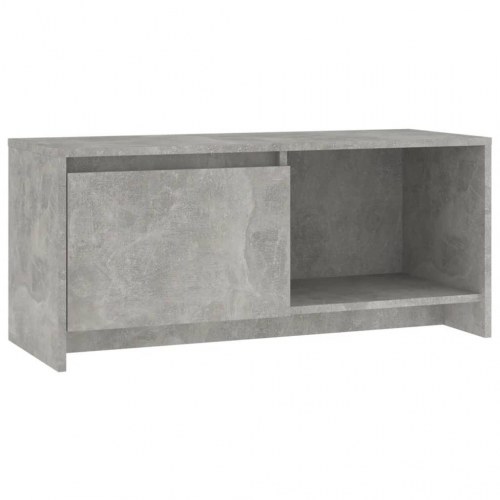 Tv-bord i konstrueret træ 90 × 35 × 40 cm - betongrå