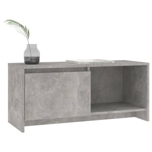 Tv-bord i konstrueret træ 90 × 35 × 40 cm - betongrå