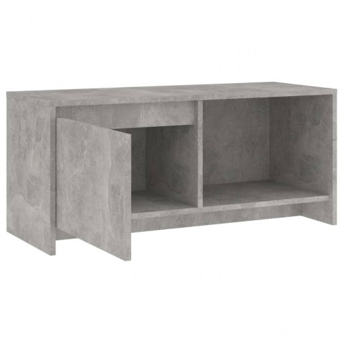 Tv-bord i konstrueret træ 90 × 35 × 40 cm - betongrå