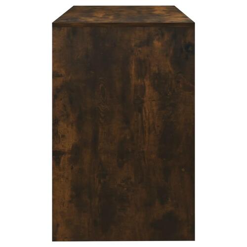Skrivebord 101x50x76,5 cm konstrueret træ røget egetræsfarve