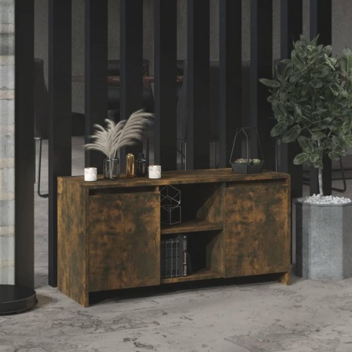 Tv-bord i konstrueret træ - 102×37,5×52,5 cm, røget egetræ