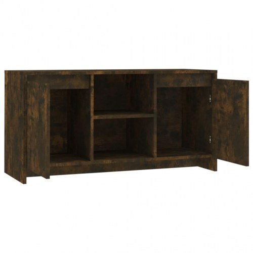 Tv-bord i konstrueret træ - 102×37,5×52,5 cm, røget egetræ