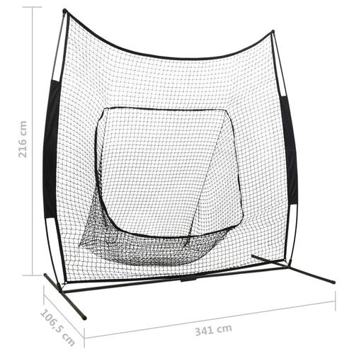 Multisport-træningsnet 241x106,5x216 cm metal