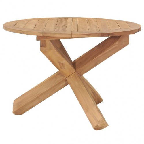Rundt havebord Ø110 x 75 cm i massivt teaktræ