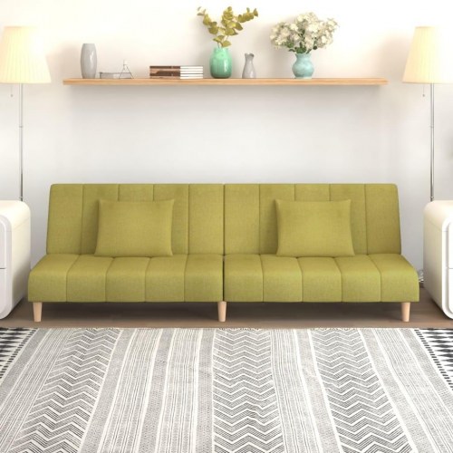 2-personers sovesofa stof grøn