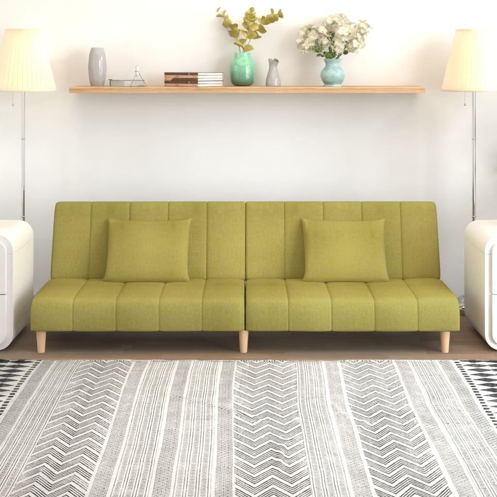 2-personers sovesofa stof grøn