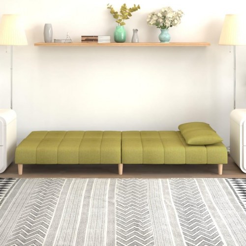 2-personers sovesofa stof grøn