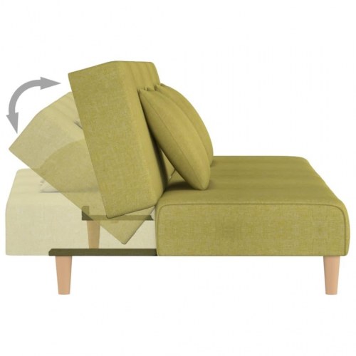 2-personers sovesofa stof grøn