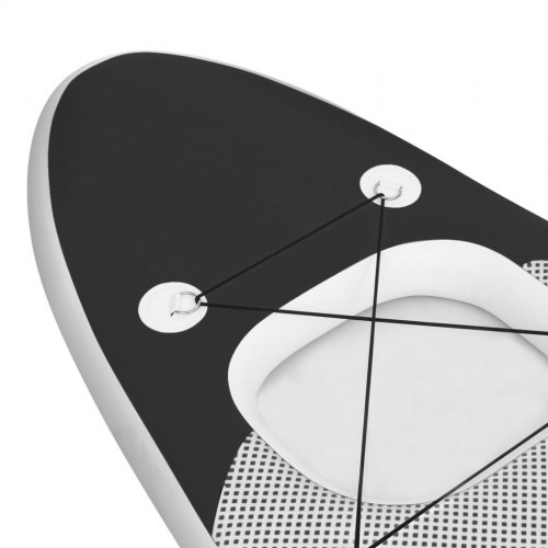 Oppusteligt paddleboardsæt 330x76x10 cm sort