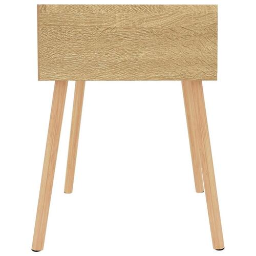 Sengeborde 2 stk. 40x40x56 cm spånplade sonoma-eg