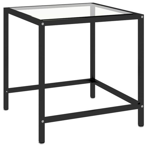Stueborde 2 stk. hærdet glas sort