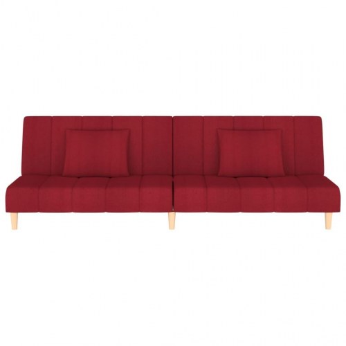 2-personers sovesofa stof vinrød