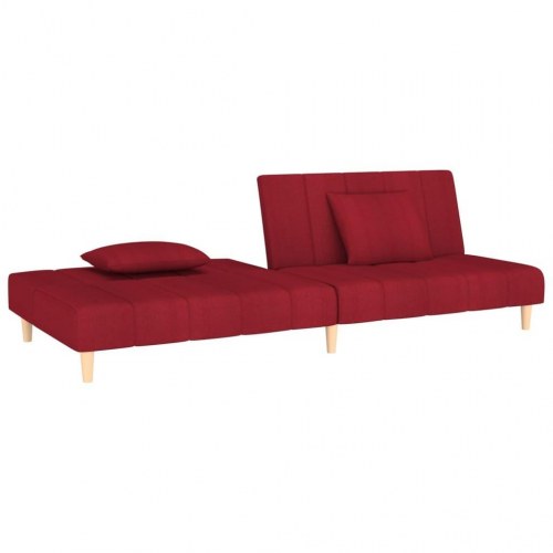 2-personers sovesofa stof vinrød