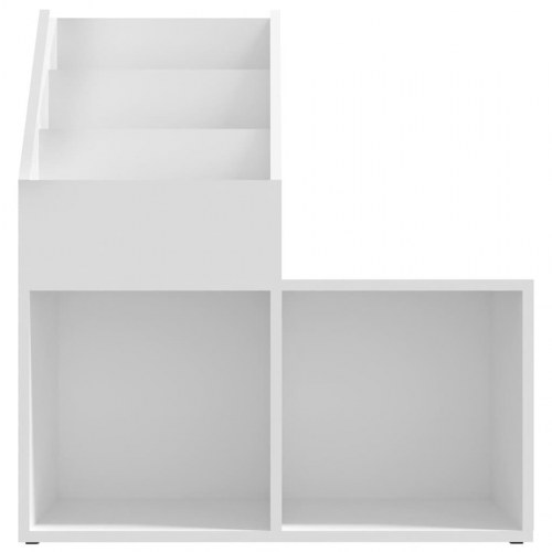 Magasinholder til børn 71x30x78,5 cm spånplade hvid
