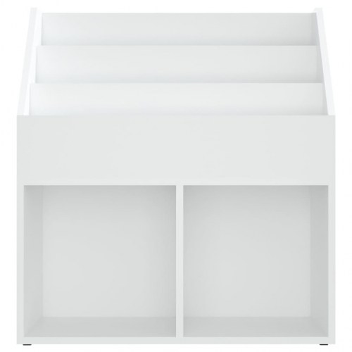 Magasinholder til børn 71x30x78,5 cm spånplade hvid