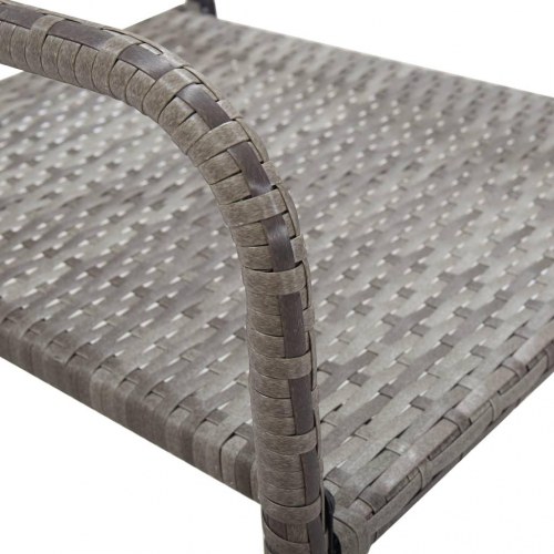 Spisebordssæt til haven 3 dele - grå