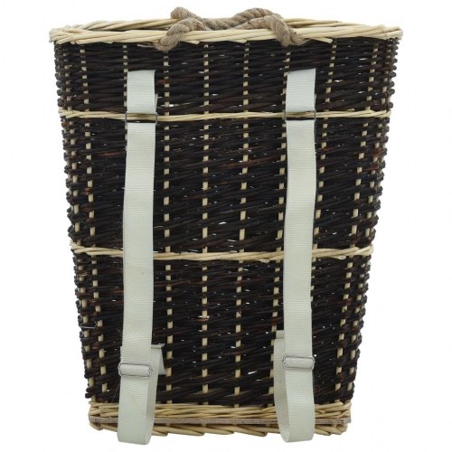 Bærerygsæk til brænde med håndtag 50 x 44 x 58 cm naturpil