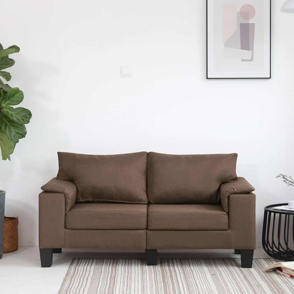 2-personers sofa stof brun